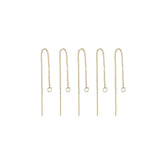 10pcs Stainless Steel Drop Earring Thread For DIY Tassel Earwires