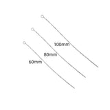10pcs Stainless Steel Drop Earring Thread For DIY Tassel Earwires