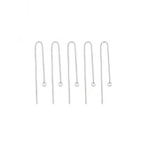 10pcs Stainless Steel Drop Earring Thread For DIY Tassel Earwires