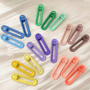 10pcs 60mm Candy Hair Clips Metal Square Hairpin Base for DIY Girls Kids