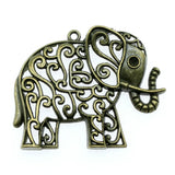 10pcs Elephant Charms for Jewelry Making Antique Bronze Elephant Charm