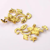 10pcs Metal Alloy Glaze Flowers Retro Bride Headwear Jewelry DIY Accessories