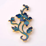 10pcs Metal Alloy Glaze Flowers Retro Bride Headwear Jewelry DIY Accessories