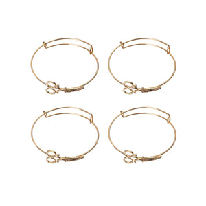10pcs Adjustable Size Scissors Bangles for DIY Jewelry Making