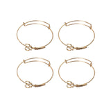 10pcs Adjustable Size Scissors Bangles for DIY Jewelry Making