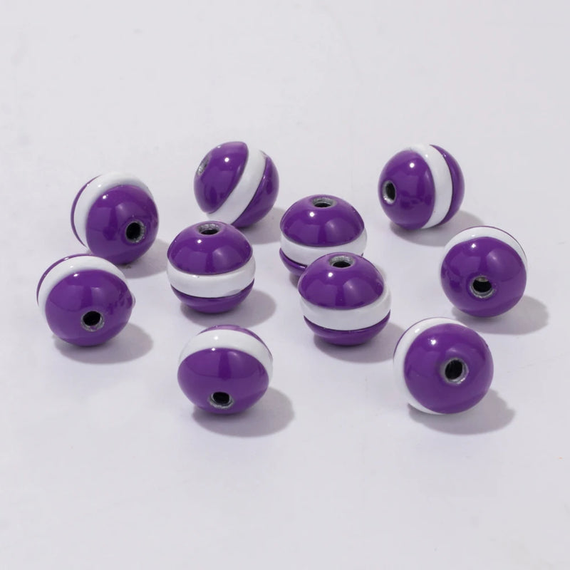 10pcs Round Enamel Beads Cross Colorful Bohemian Bracelets Accessory