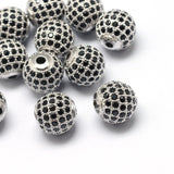 10pcs CZ Disco Ball Brass Beads for DIY Jewelry Making
