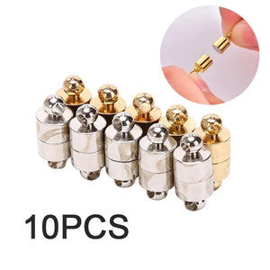 10pcs 6mm Round Ball Magnet Buckle Strong Magnetic Clasps for Jewelry Making DIY