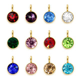 10pcs 6mm Stainless Steel Birthstones Charms Pendants for Jewelry Making