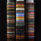 10pcs 6mm Purple Agates Tigers Eye Stone Bracelet for Women