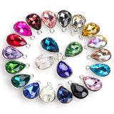 10pcs Water Drop Crystal Pendant Rhinestone for DIY Jewelry Making Supplies