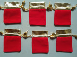 10pcs Velvet Drawstring Pouch Gift Bags Black/Red