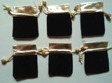 10pcs Velvet Drawstring Pouch Gift Bags Black/Red