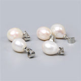 10pcs Water Drop Pearl Pendants 8*9mm Natural Freshwater Cultured Charm