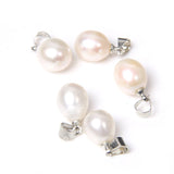 10pcs Water Drop Pearl Pendants 8*9mm Natural Freshwater Cultured Charm