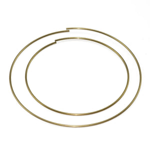 10pcs Raw Brass Dream Catcher Rings Findings 80/100mm