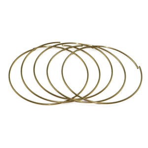 10pcs Raw Brass Dream Catcher Rings Findings 80/100mm