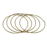 10pcs Raw Brass Dream Catcher Rings Findings 80/100mm