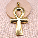 10pcs Large Cross Pendant Charm, Ankh Cross Charm for Necklace Making