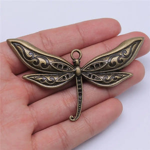 10pcs Large Dragonfly Pendant Charms for Jewelry Making
