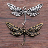 10pcs Large Dragonfly Pendant Charms for Jewelry Making