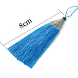 10pcs Colorful Silk Tassel for Jewelry DIY Earrings Making Bohemian Tassel