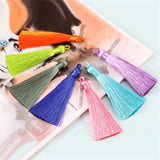 10pcs Polyester Silk Tassel for DIY Keychain Jewelry Making