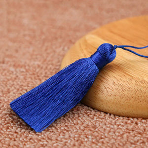 10pcs 8cm Tassel Earrings Polyester Silk Pendant Earring Charm Satin