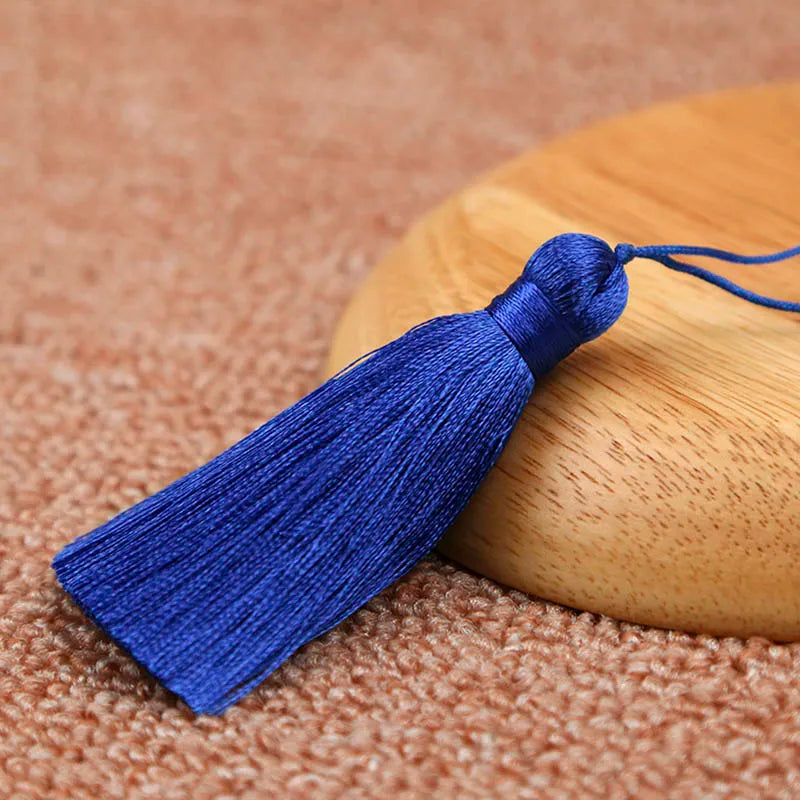 10pcs 8cm Tassel Earrings Polyester Silk Pendant Earring Charm Satin
