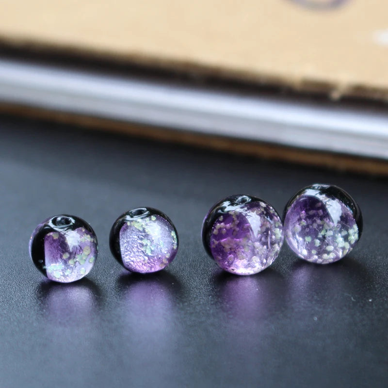 10pcs Luminous Glass Beads for Jewelry Making DIY Craft