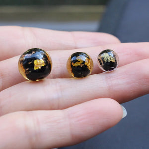 10pcs 8mm 10mm 12mm Foil Lampwork Beads Round for DIY Craft