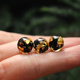 10pcs 8mm 10mm 12mm Foil Lampwork Beads Round for DIY Craft
