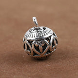 10pcs Antique Silver Hollow Metal Ball Pendants Beads DIY Jewelry