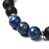 10pcs Mixed Stone Beaded Bracelet Set for Men Women