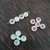 10pcs 8mm Shell Love Heart Beads Jewelry Making Loose Spacer Bead DIY Bracelet
