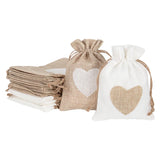 10pcs Love Heart Candy Cookie Packaging Bags Gift Bag Pouch
