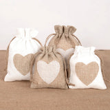 10pcs Love Heart Candy Cookie Packaging Bags Gift Bag Pouch