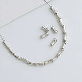 10pcs 925 Sterling Silver Bamboo Spacer Beads for DIY Bracelet