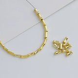 10pcs 925 Sterling Silver Bamboo Spacer Beads for DIY Bracelet