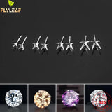 10pcs 925 Sterling Silver Paw Stud Earring Findings DIY