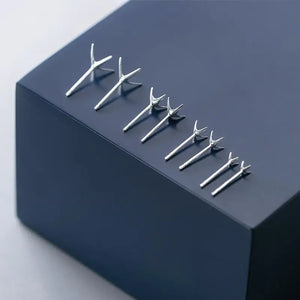 10pcs 925 Sterling Silver Paw Stud Earring Findings DIY