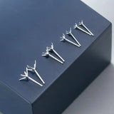 10pcs 925 Sterling Silver Paw Stud Earring Findings DIY