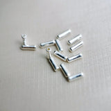 10pcs 925 Sterling Silver Spacer Tube Beads for DIY Jewelry Making
