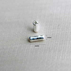 10pcs 925 Sterling Silver Spacer Tube Beads for DIY Jewelry Making
