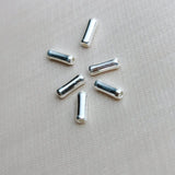 10pcs 925 Sterling Silver Spacer Tube Beads for DIY Jewelry Making