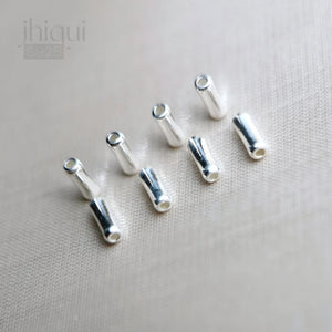 10pcs 925 Sterling Silver Spacer Tube Beads for DIY Jewelry Making