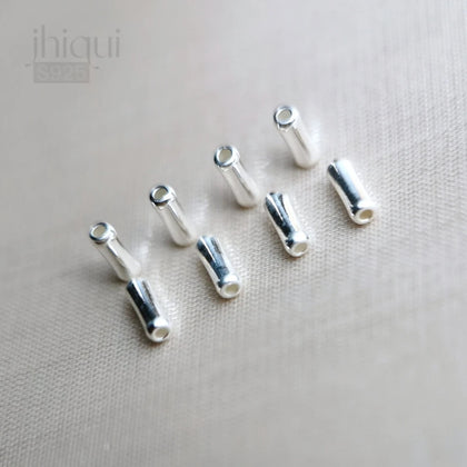 10pcs 925 Sterling Silver Spacer Tube Beads for DIY Jewelry Making