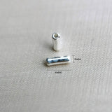 10pcs 925 Sterling Silver Spacer Tube Beads for DIY Jewelry Making
