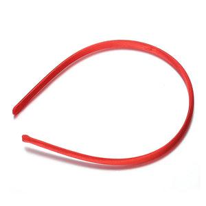 10pcs 9mm Fabric Covered Headband Hair Hoops DIY Kids Girls Hair Accessories