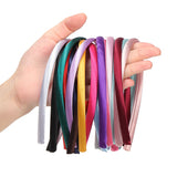 10pcs 9mm Fabric Covered Headband Hair Hoops DIY Kids Girls Hair Accessories